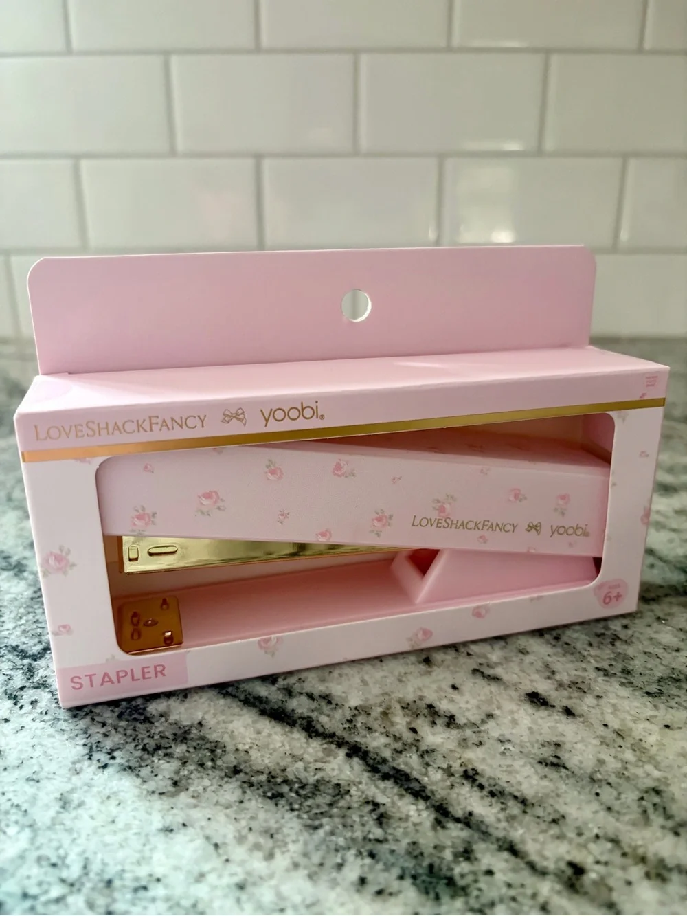 Love Shack Fancy stapler pink floral 🎀 NEW School supply Back to school gift